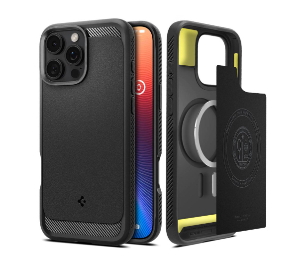 SPIGEN Rugged Armor Mag Magsafe do iPhone 16 Pro Matte Black ACS08115 - 1279649 - zdjęcie
